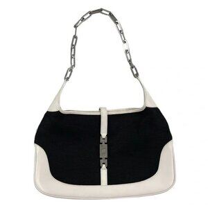 Gucci Black and White Shoulder Bag